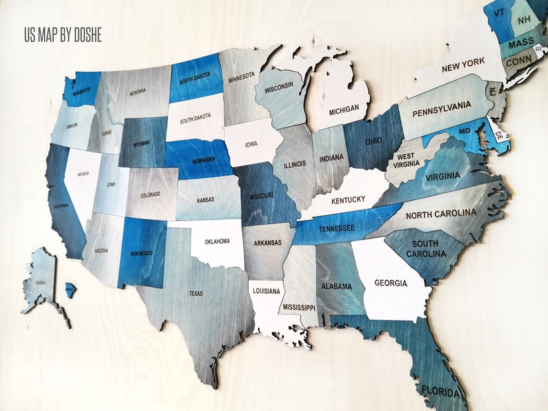 US MAP Wood Map of United States - Il 794xN.2506141603 Fuue