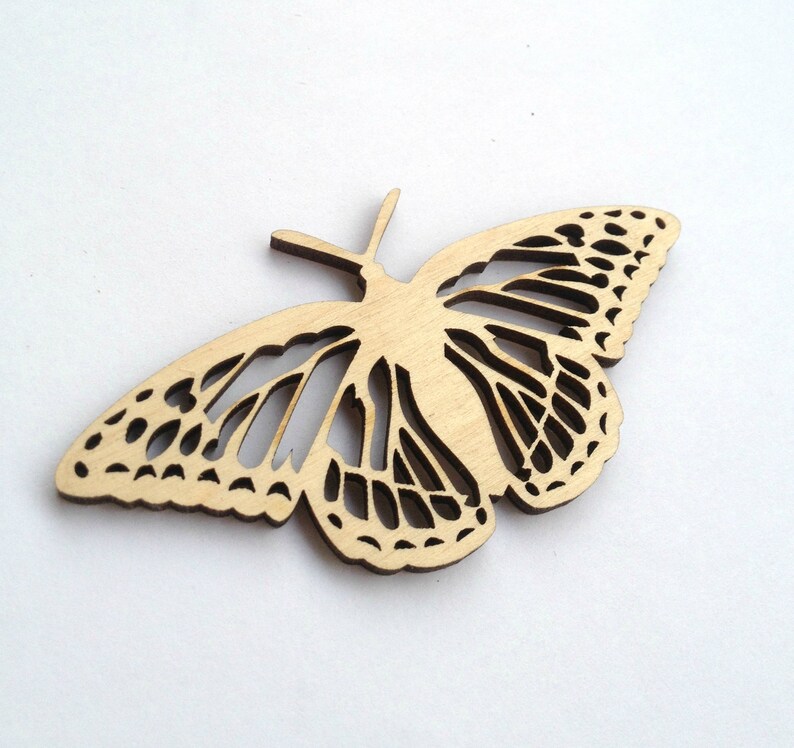 BUTTERFLY Ornament Unfinished Laser Cut Wood Shapes Etsy