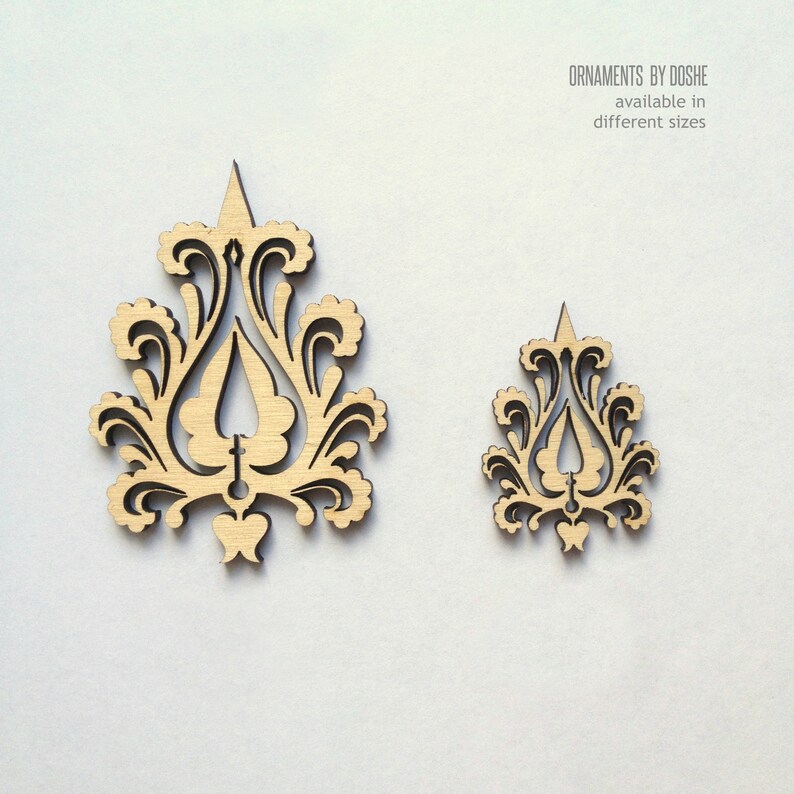 Laser Schneiden Holz Ornamente Handwerk Handgefertigt Etsy