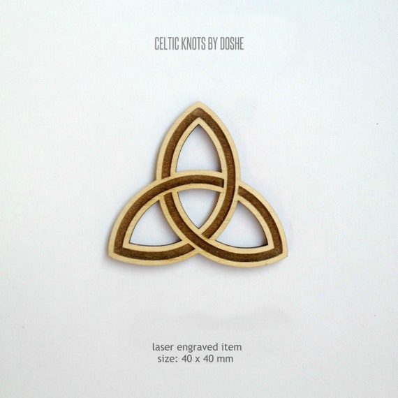 Celtic Knot 8 Laser Engraved Wood Ornament Etsy