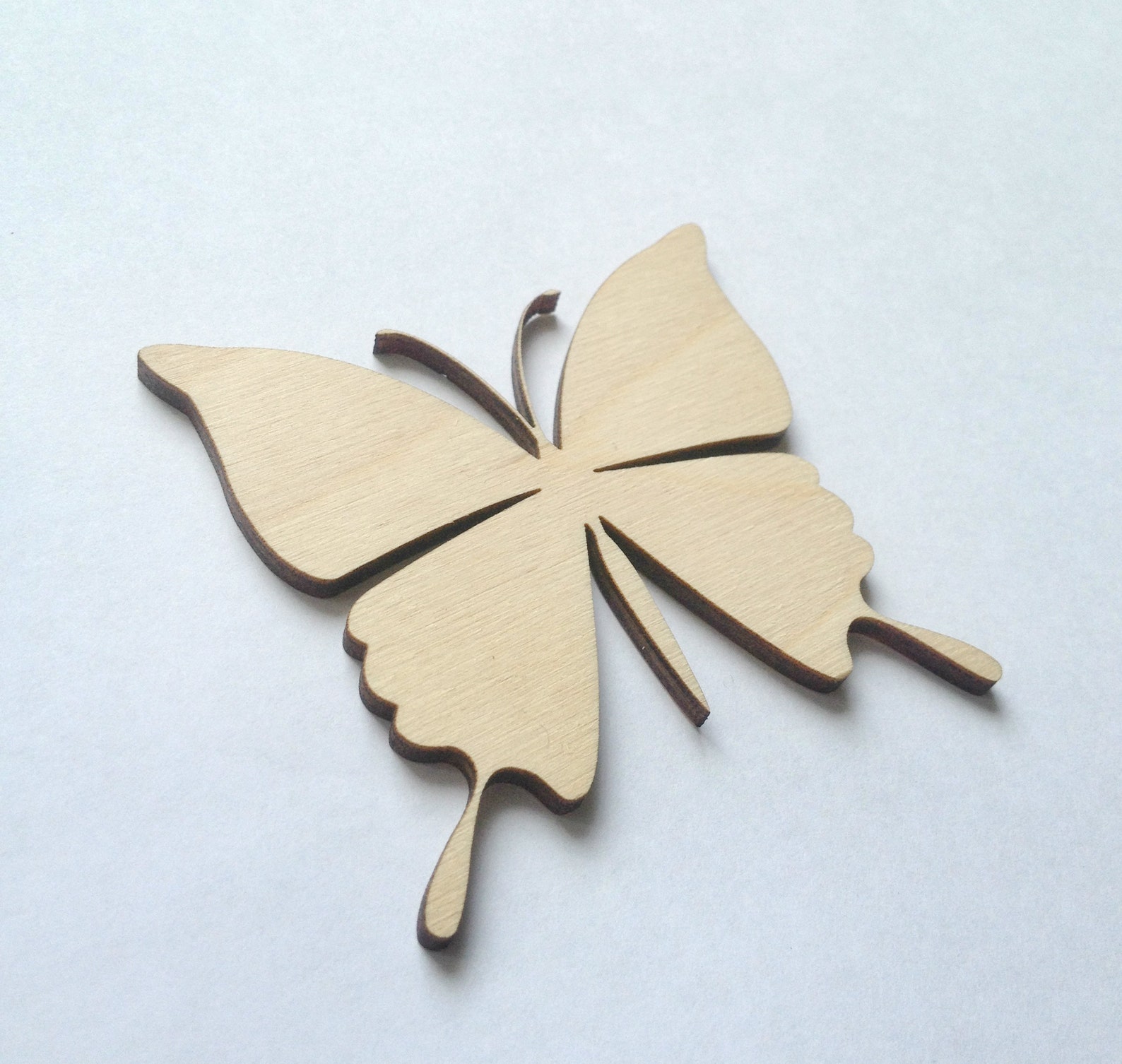 Wood BUTTERFLY Ready to Paint Laser Cut Wood Shape Etsy