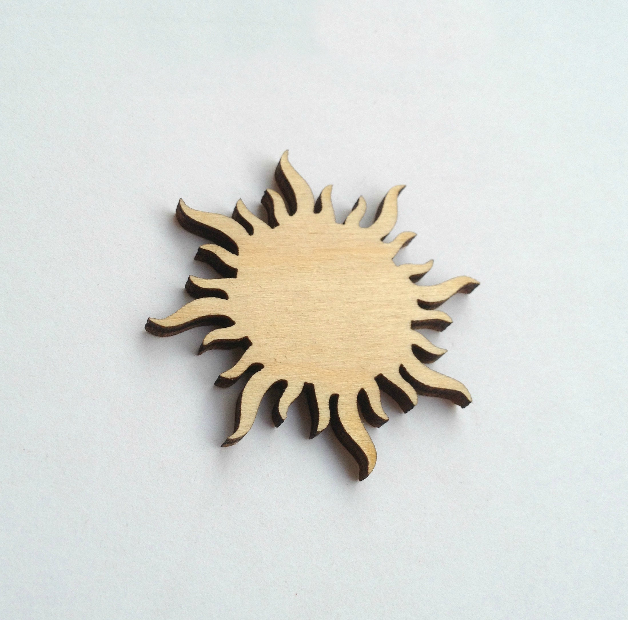 SUN Ornament Ready to Paint Laser Cut Wood Shapes Etsy