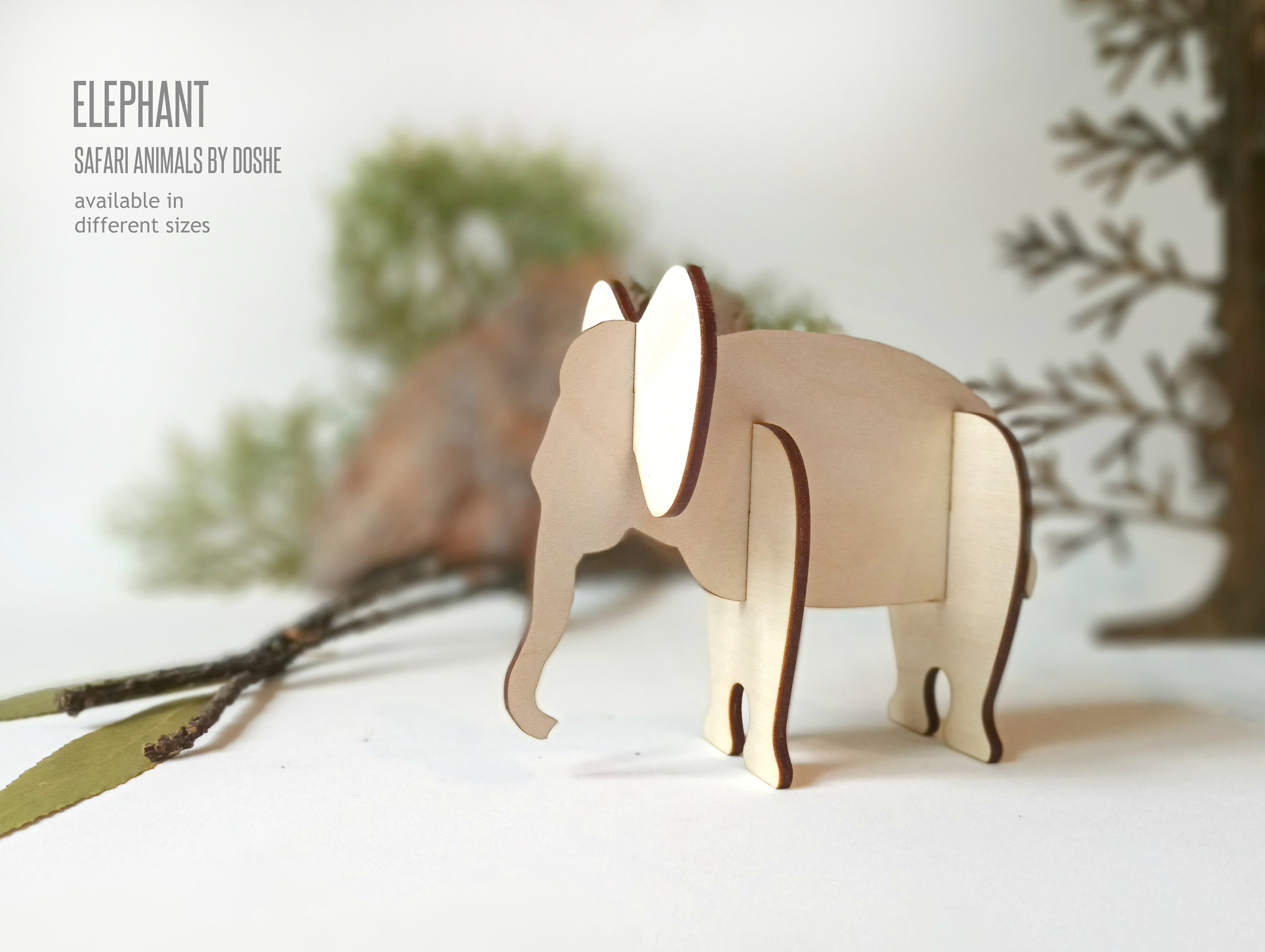 LASER CUT ELEPHANT Nursery decor Baby Shower and Pretend Etsy