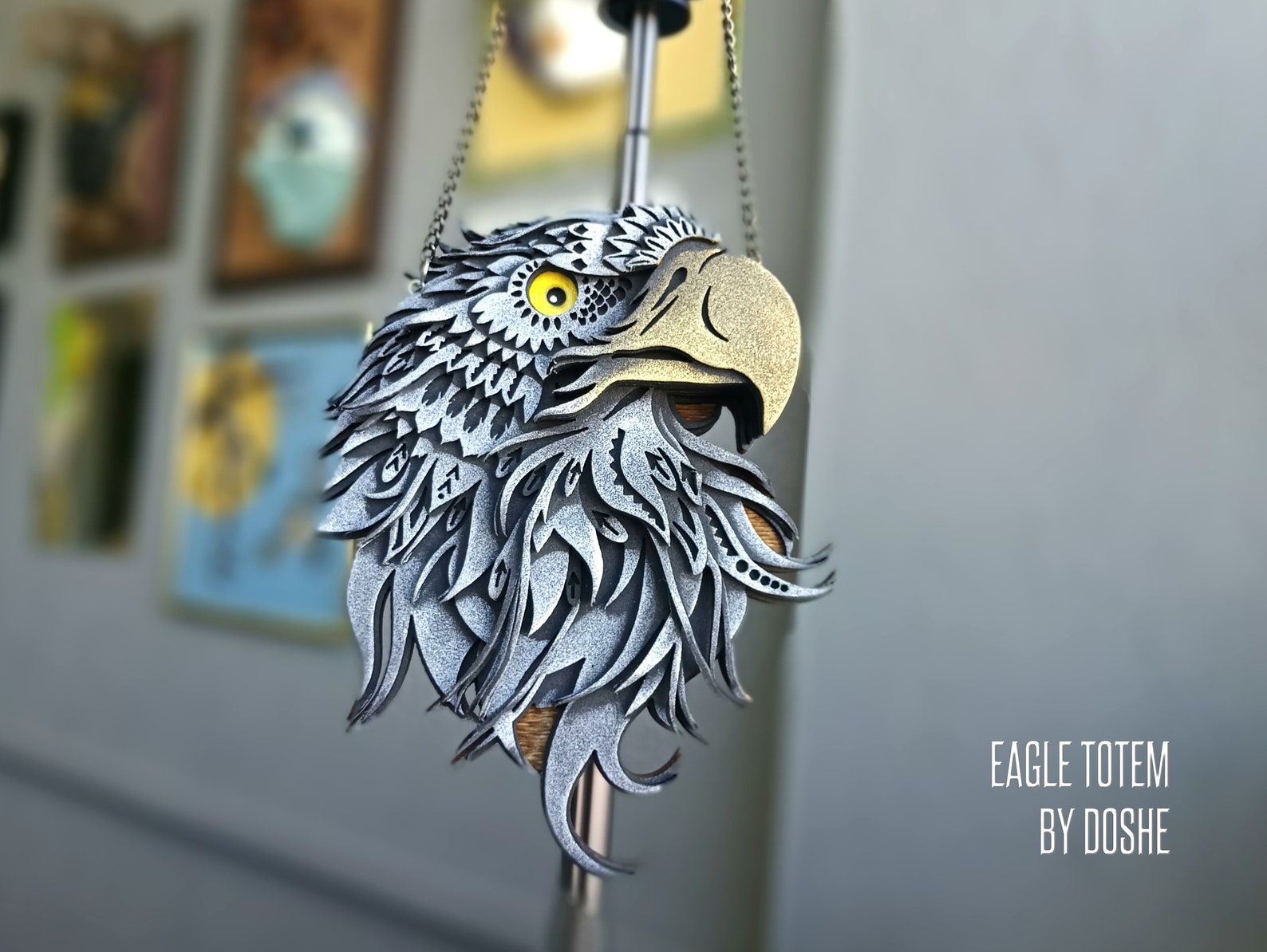 Bald EAGLE American Eagle Gifts Car Mirror Charm Etsy