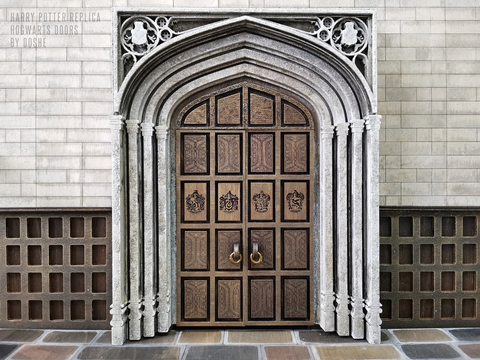 Harry Potter decor HOGWARTS DOORS Dollhouse miniatures Etsy