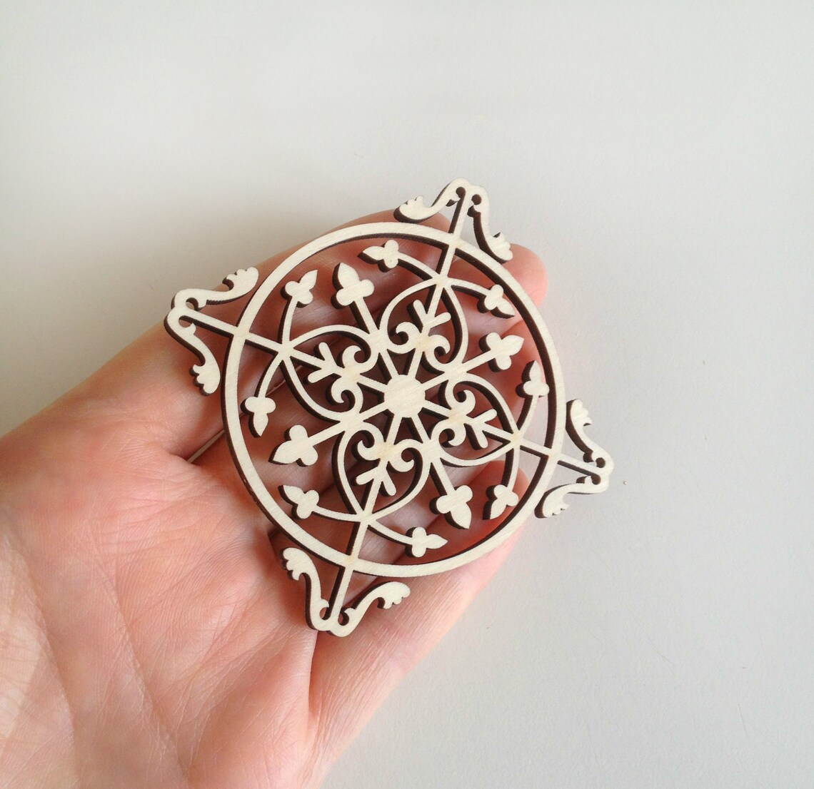 LASER CUT WOOD Ornaments Unfinished Ready to Paint Cutouts Etsy