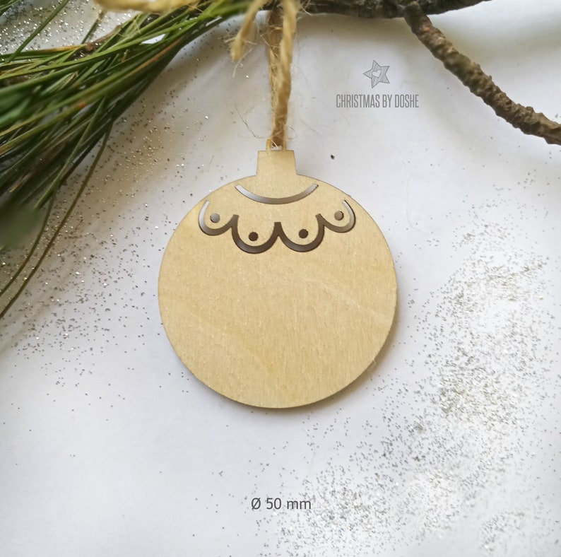 Laser cut Christmas ornament blank / Christmas decorations / Etsy