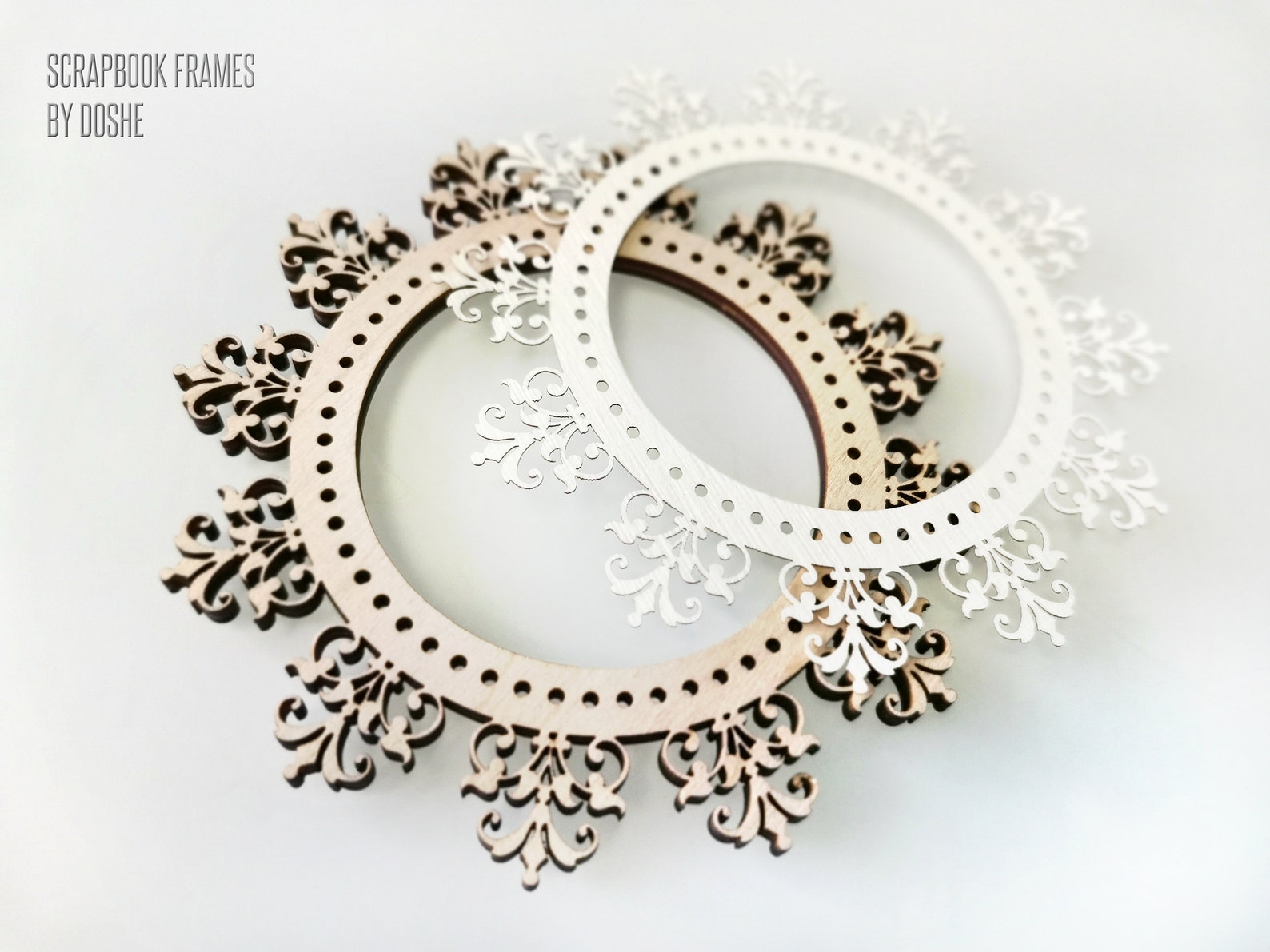 Laser Cut PHOTO FRAME Scrapbook Paper Die Cuts Junk Etsy