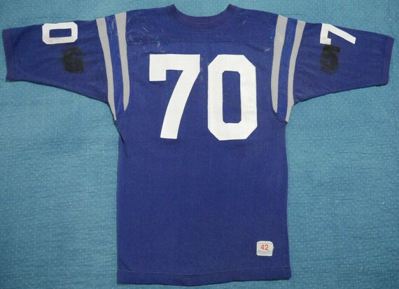 Vintage Champion 60s Shirt Jersey Durene Blue Hand