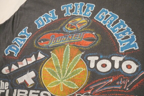Vintage 1982 Journey Escape Raglan T-shirt M Day o