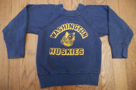 Vintage 60s Washington Huskies Infant Champion Swe