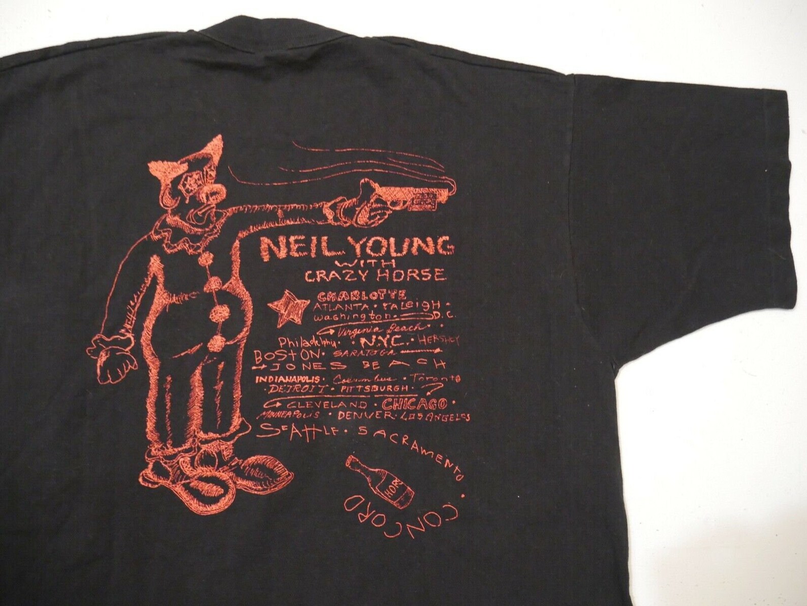 Vintage Rare Neil Young T shirt Deadstock XL Concert T Shirt | Etsy