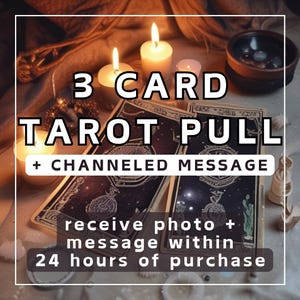 DEZELFDE DAG: Emergency 3 Card Tarot Pull + Channeled Message: binnen 24 uur na aankoop ontvangen