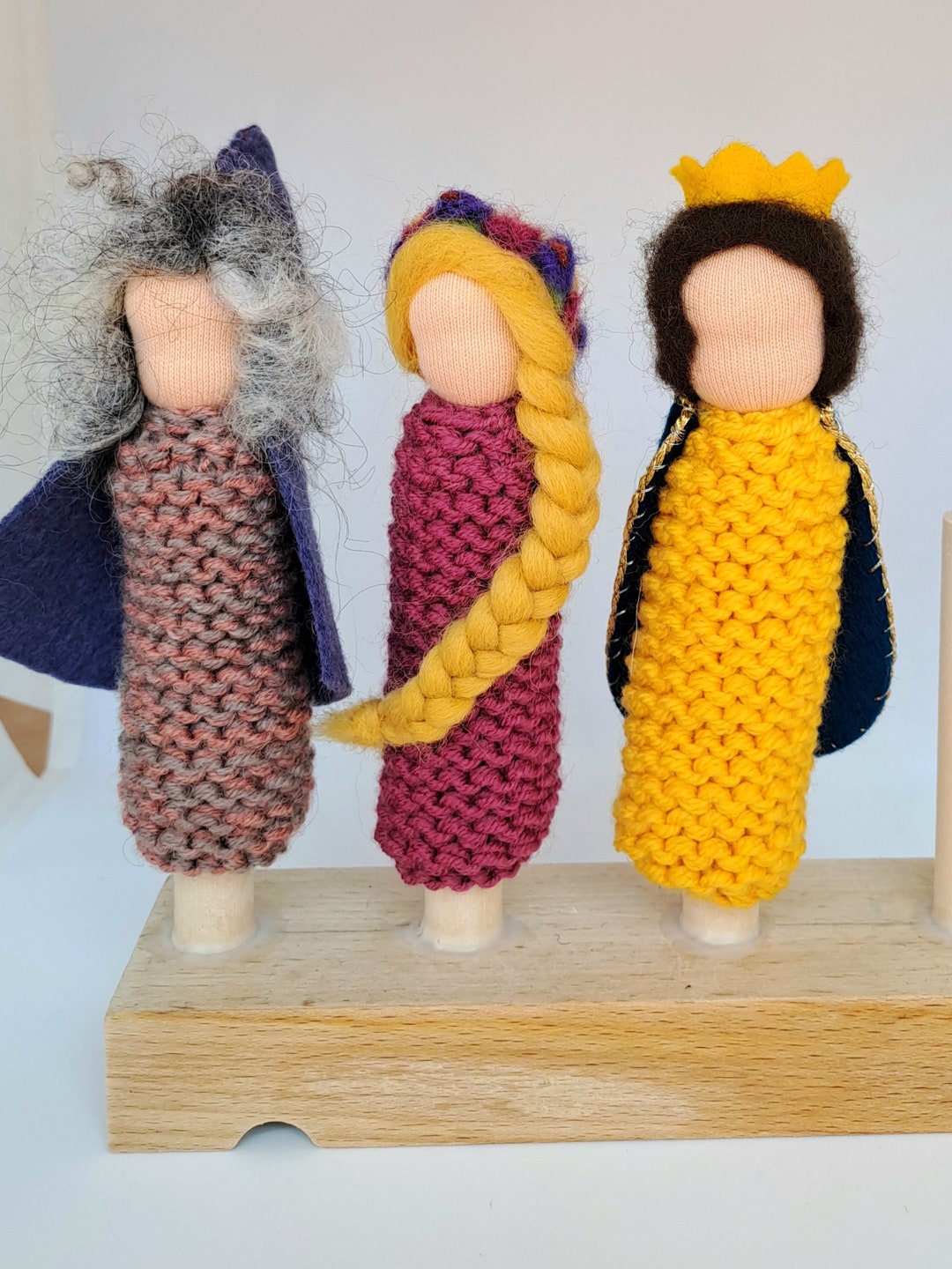 Waldorf Finger Puppets Finger Puppets Wool Puppets Waldorf Etsy