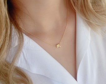 Personalized Necklace, Bridesmaid Gift Necklace, Letter Necklace, Personalized Jewellery, Gold Plated Necklace, Name Necklace, Gift Jewelry