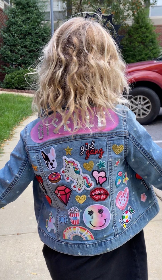 Custom Kids Jean Jacket Etsy New Zealand