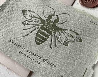 Forever, par Emily (Emily Dickinson letterpressed card/print)