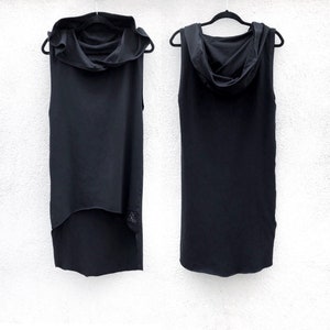 Long black top, burning man, cyberpunk, cyberpunk top, postapocalyptic, cyberpunk clothing, stage clothing, Halloween costume, dystopian