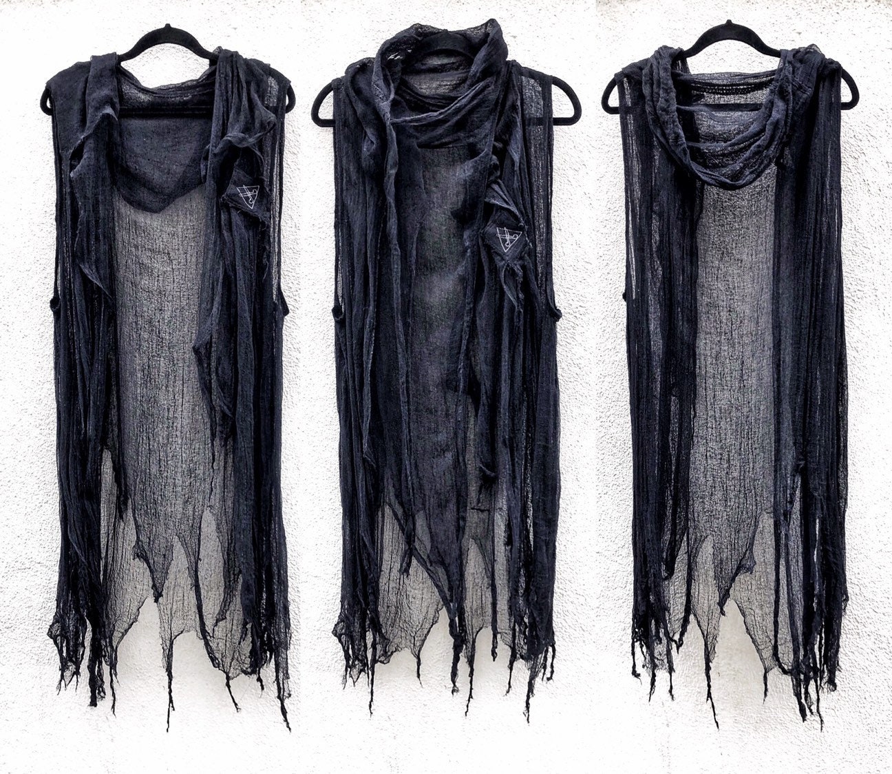 thin black cardigan