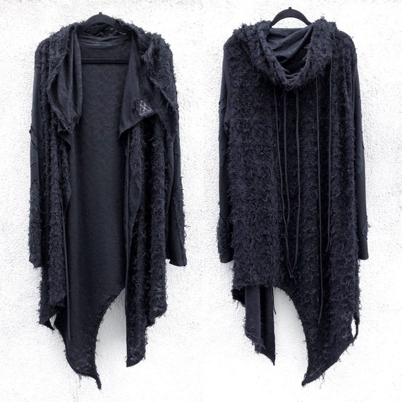 black sweater jacket