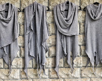 Brown cardigan, burning man hoodie, burning man, brown jedi hoodie, postapocalyptic clothing, stagewear, cyberpunk hoodie, Festival outfit