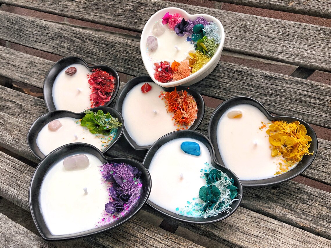 7 Chakra Candles Chakra candle set Meditation Candle Etsy
