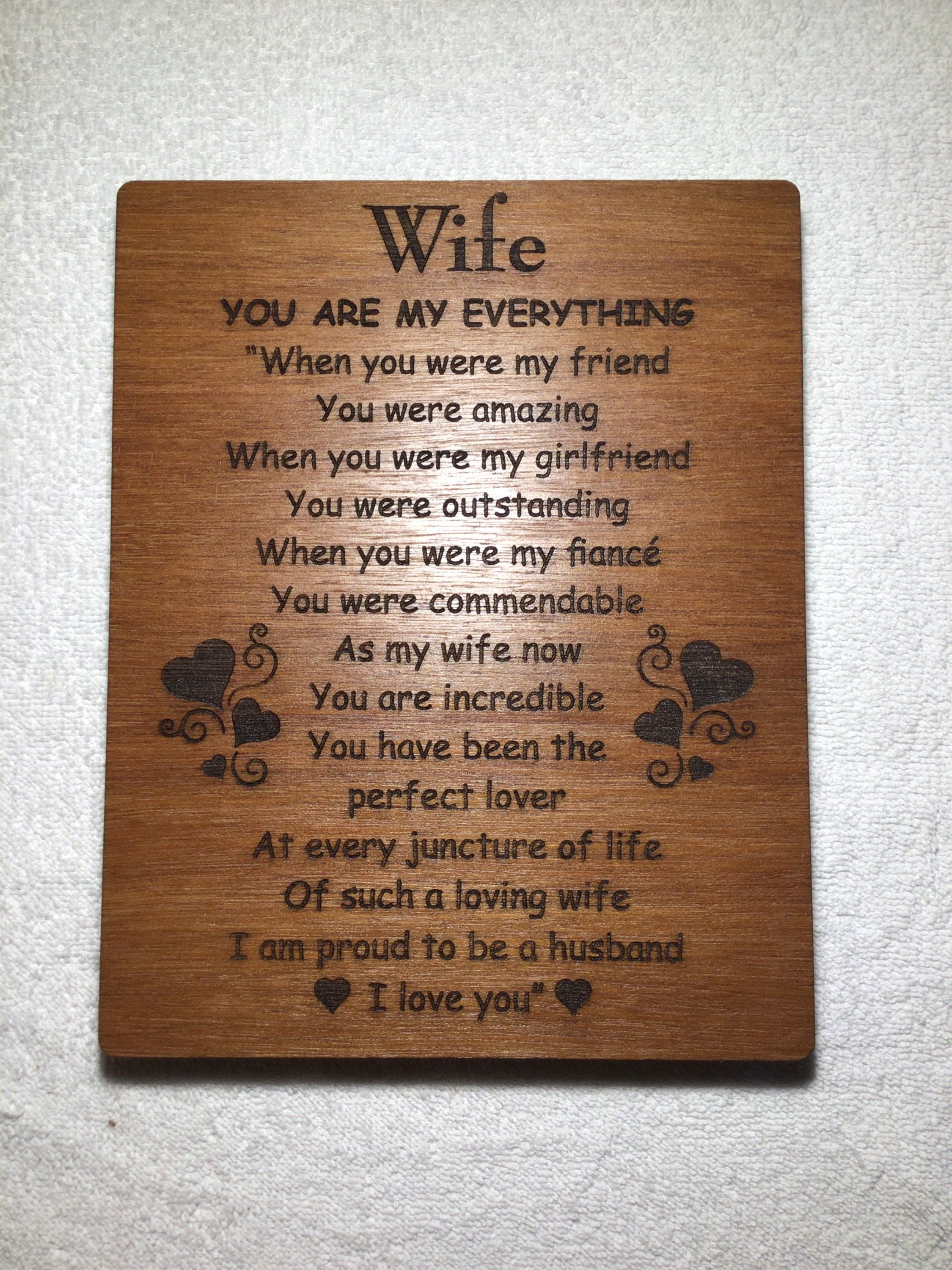 Wife Birthday Gift, Wife Gift, Valentine Gift, Valentine for Her, Wife