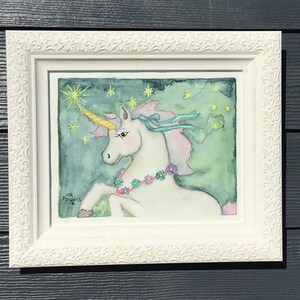 Pastel Room Decor, Unicorn Watercolor Print, Unicorn Print, Wall Art Unicorn, Teen Art, Nursery Art