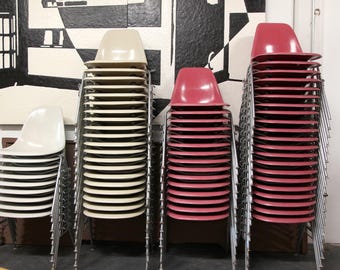 Vintage MCM Herman Miller Shell stacking chairs | Free delivery in NYC and Hudson Valley areas