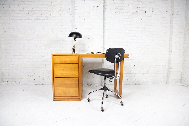 Vintage Desk By Conant Ball Furniture Makers Maple Free Etsy