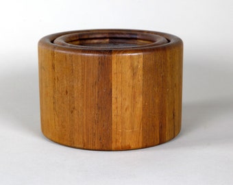 vintage mcm teak ice bucket Denmark Nissen