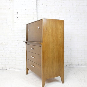 Vintage MCM 9 drawer tallboy dresser by Drexel Profile line Free deliver in NYC and Hudson Valley areas image 6