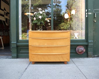 Vintage 50's solid maple Heywood Wakefield dresser Jan 23 1953 (2) | Free delivery in NYC and Hudson Valley areas