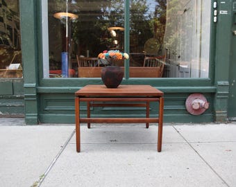 Vintage MCM 70's solid walnut coffee table by Gunlocke Co. Wayland MD | Free delivery in NYC and Hudson Valley areas