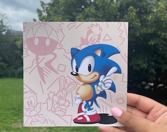 Sonic the Hedgehog Art Print - Anime Fan Art Manga Animanga Weeb Home Decor Gift AliyahArt Video Game Art