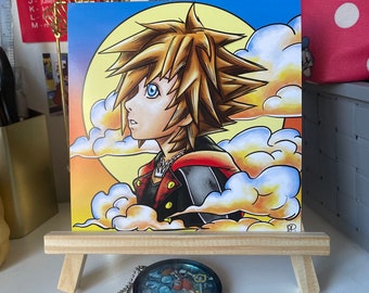 Sora KH Small Art Print - Anime Fan Art Manga Animanga Weeb Home Decor Gift AliyahArt Video Games