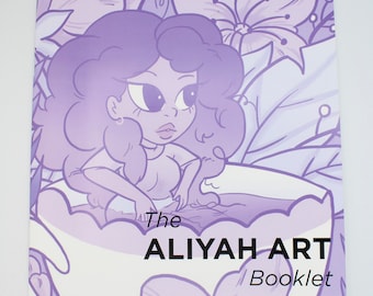 The ALIYAH ART Booklet - AliyahArt Book Comic Anime Disney Gift Book Home Decor Office Decor Magazine Black Girl Art Book