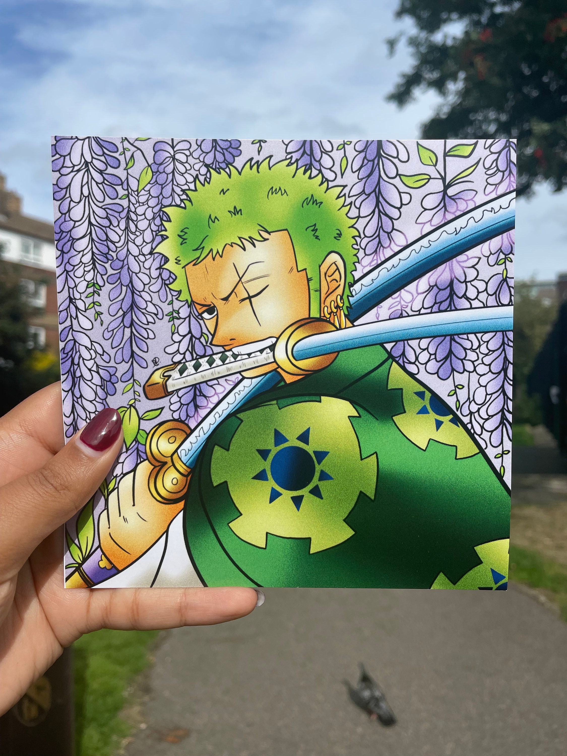 Zoro Haki Enma One Piece, an art canvas by Anime & Manga aesthetic