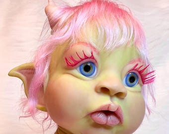 23in SOLE alternative fantasy toddler reborn ogre doll Benedict by Jodie Lombardo reborn artist Peg Spencer LE of just 300