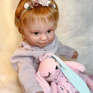 24 in 10+ lb. Chubby toddler doll Maddie by Bonnie Brown Reborn artist Peg Spencer