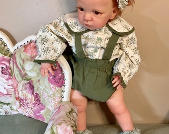 25 in toddler girl reborn Sandie by J.K. Pietka reborn artist Peg Spencer