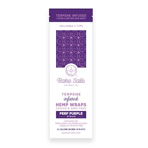 Bake Sale Terpene Infused Hemp Wraps Perp Purple Flavor