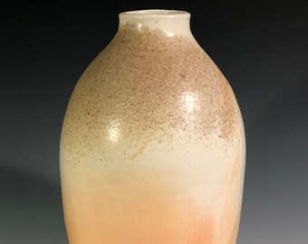 Wood fired porcelain jar