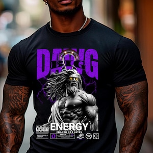 Que Dawg  Big Energy T-shirt Omega Psi Phi T-shirt Fraternity Big Dawg Que Bruhz Fashion Men&#39;s