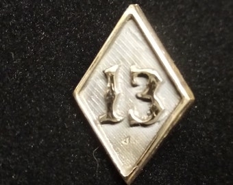 13 Badge Small/ Bronze Metal/ Diamond / mother charter badge