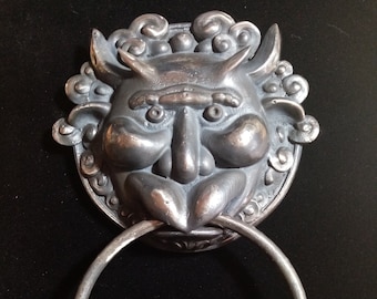 Medium Labyrinth Inspired Door Knocker/Bronze art/ Bronze Metal/Jim Henson/ Right Knocker/ David Bowie