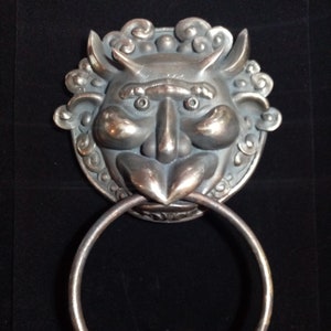 LARGE Labyrinth Inspired Door Knocker/Bronze art/ Bronze Metal/Jim Henson/ Right Knocker/ David Bowie