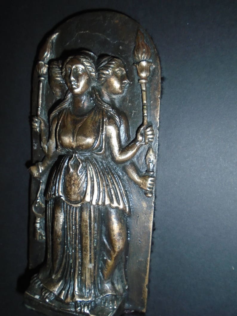 Hecate Statue/ Bronze Metal/ Hekate Statue/ Hekate Altar/ image 1
