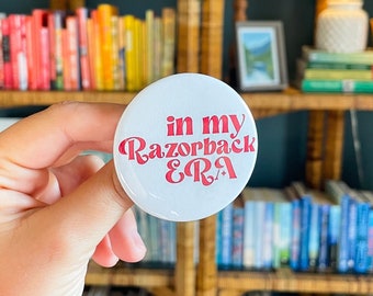 In My Razorback Era Button | Arkansas Razorbacks Football Game Day Button