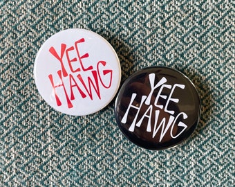 Yee Hawg Arkansas Razorbacks Game Day Button